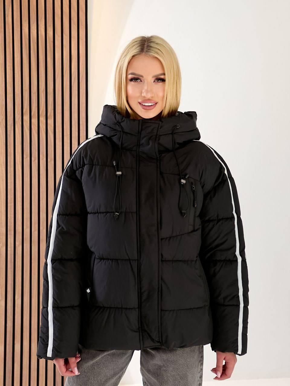 Куртка женская зимняя до -30°C L-XL Черный (OV-8169BL-L-XL) - фото 2