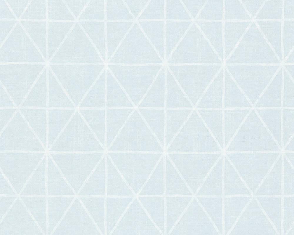 Шпалери вінілові на флізеліновій основі A.S. Creation Scandinavian 34137-1 Блакитний