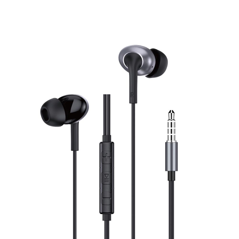 Наушники проводные WIWU EB317 Stereo Wired Earbuds 3,5 мм 1,2 м Black (6977703656640)