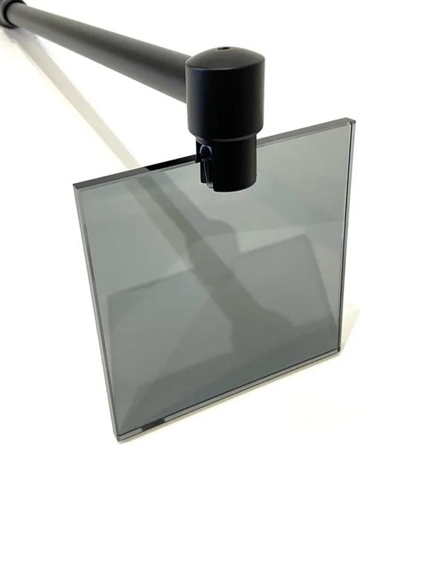 Крепление для стеклянной шторки верхнее распорка для стекла 6-12 мм под углом 45 градусов Черный