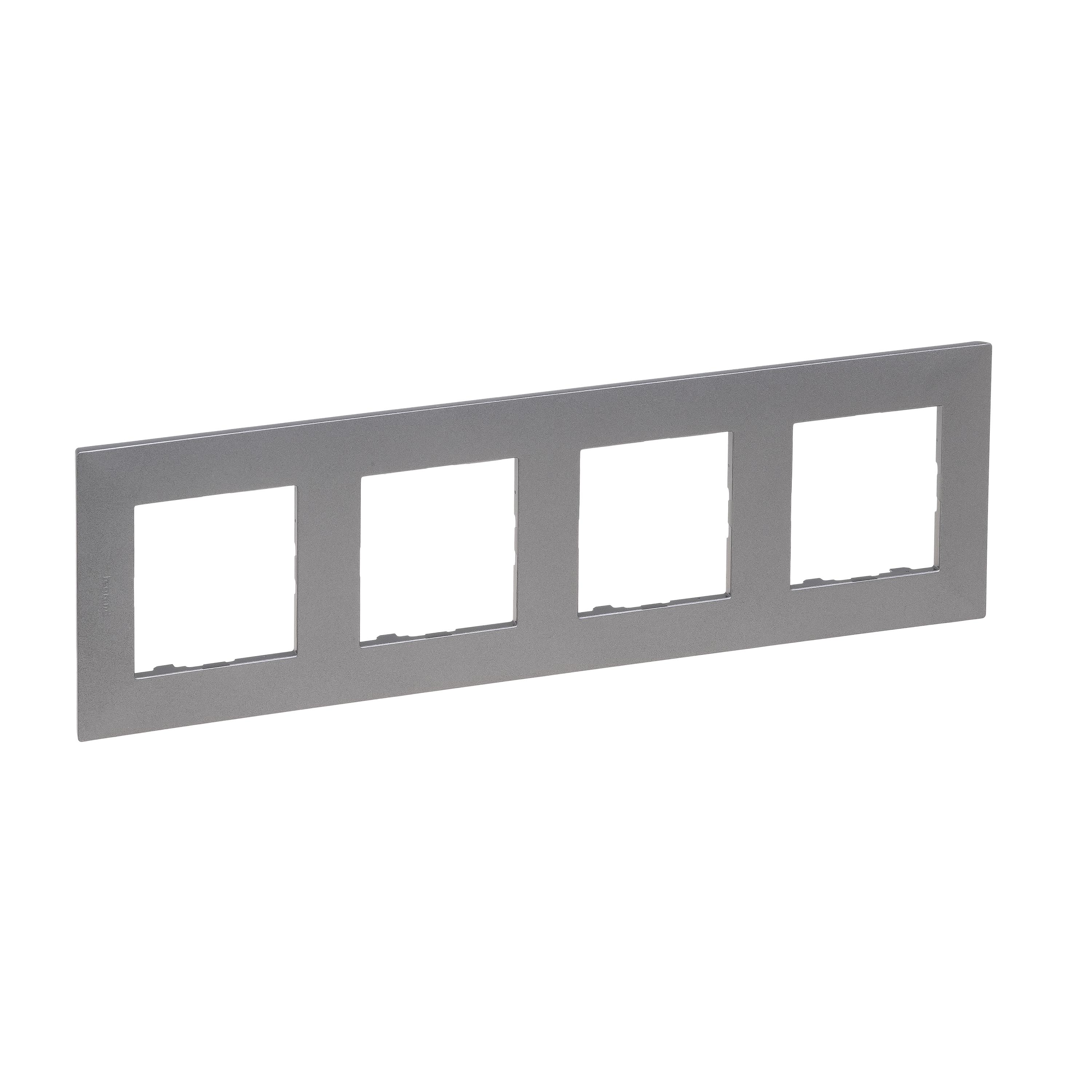 Рамка Legrand NILOE STEP 4-постовая Стальной (863494)