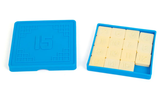 Гра "15" п'ятнашки Блакитний (S190)