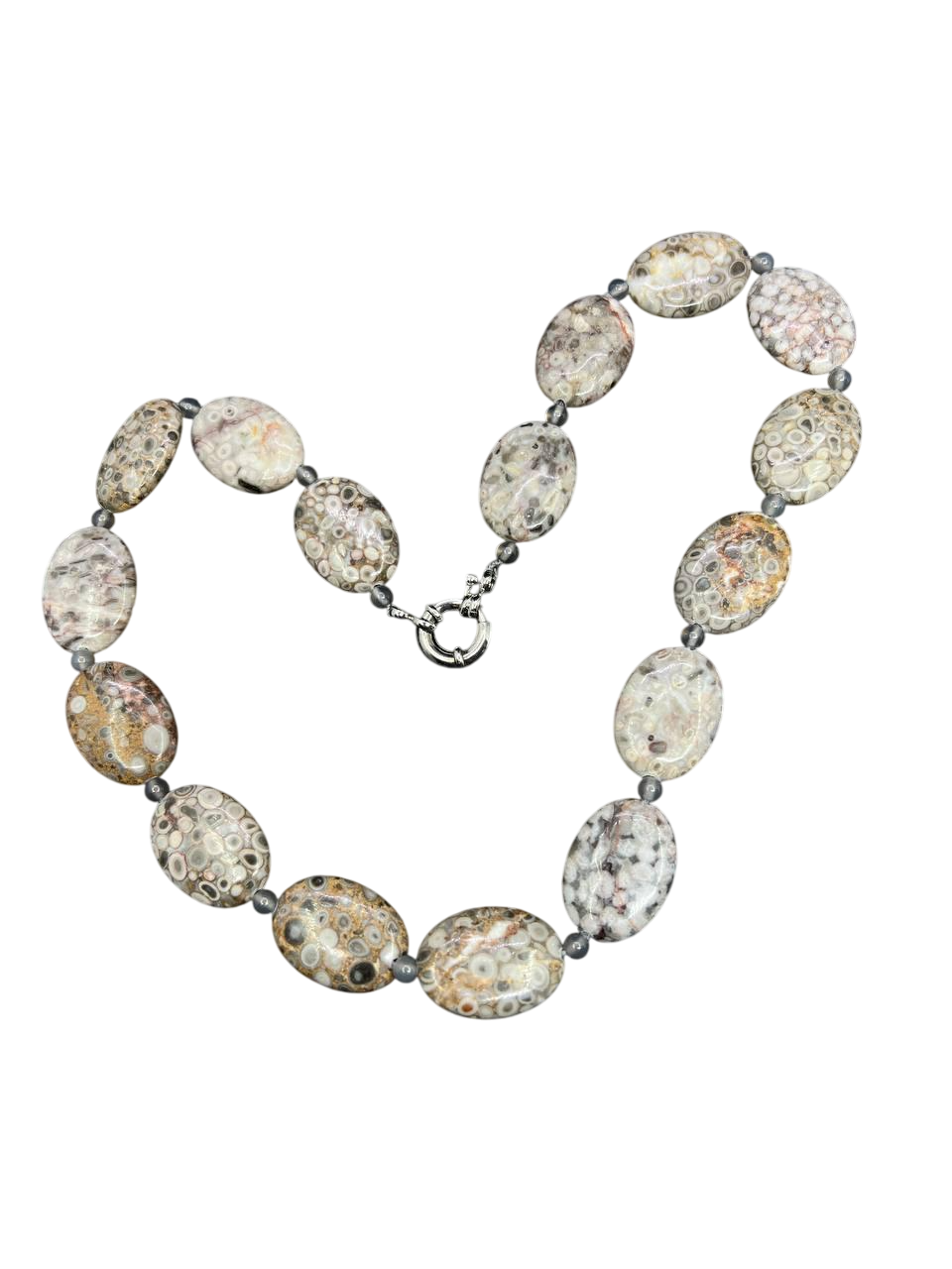 Намисто агат 46 см Різнокольоровий (10623)