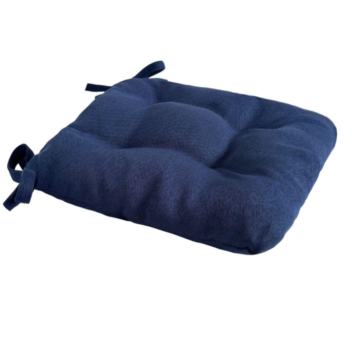 Подушка для стільця/крісла/табурету 50х50х8 см Темно-синій (1860467485) - фото 3