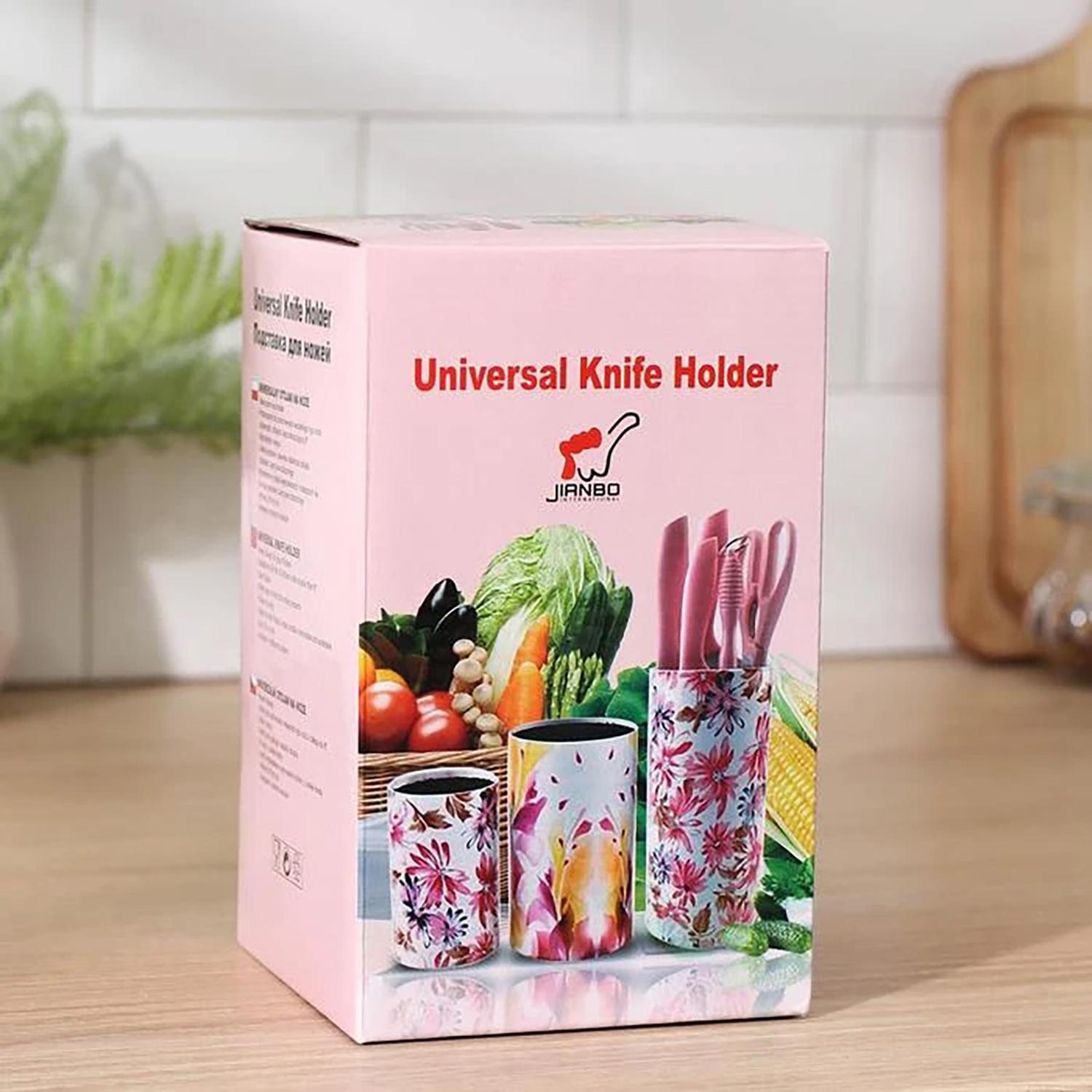 Подставка для ножей Kitchen Master Granite Knife Holder с наполнителем 18 см Белый (2042931880) - фото 2 Подставка для ножей Kitchen Master Granite Knife Holder с наполнителем 18 см Белый (2042931880) - фото 2
