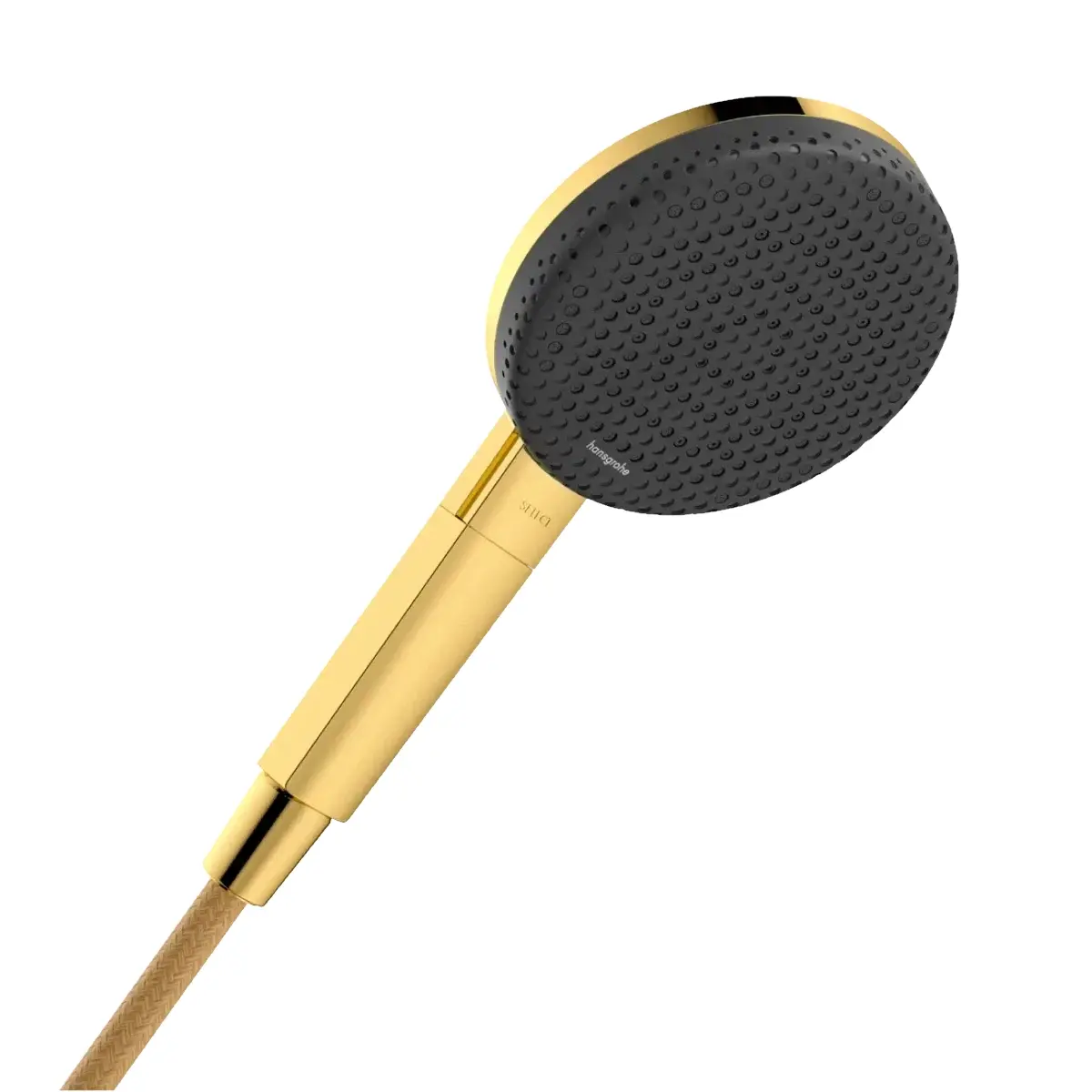 Лейка для душа Hansgrohe Raindance Alive Select S пластик Золотой (24500990) Лейка для душа Hansgrohe Raindance Alive Select S пластик Золотой (24500990)