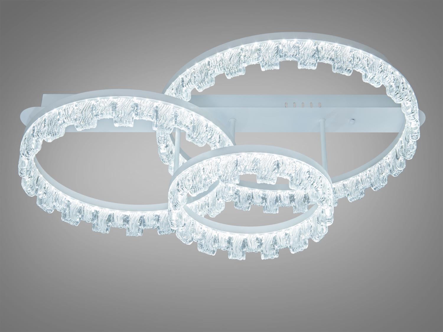 Люстра потолочная LED три кольца 103 W Белый (MX78205/500+400+300WH)