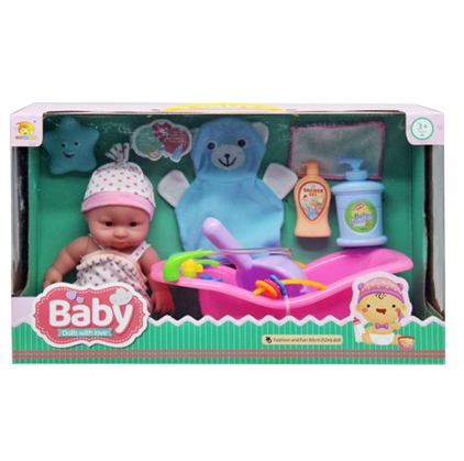 Набор с пупсом MiC Ванные процедуры Мишка (BLS-W96)