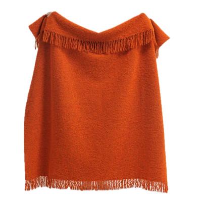 Плед букле 140х200 см Оранжевый - фото 3 Плед букле 140х200 см Оранжевый - фото 3