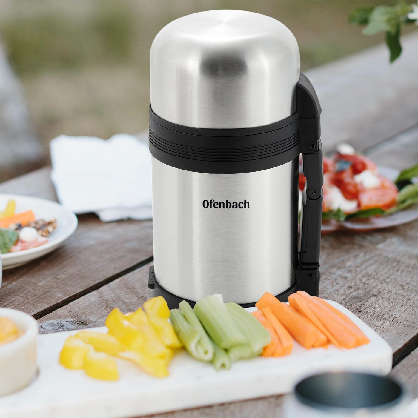 Термос Ofenbach пищевая из нержавеющей стали 800 мл Серый (13046537) - фото 14 Термос Ofenbach пищевая из нержавеющей стали 800 мл Серый (13046537) - фото 14