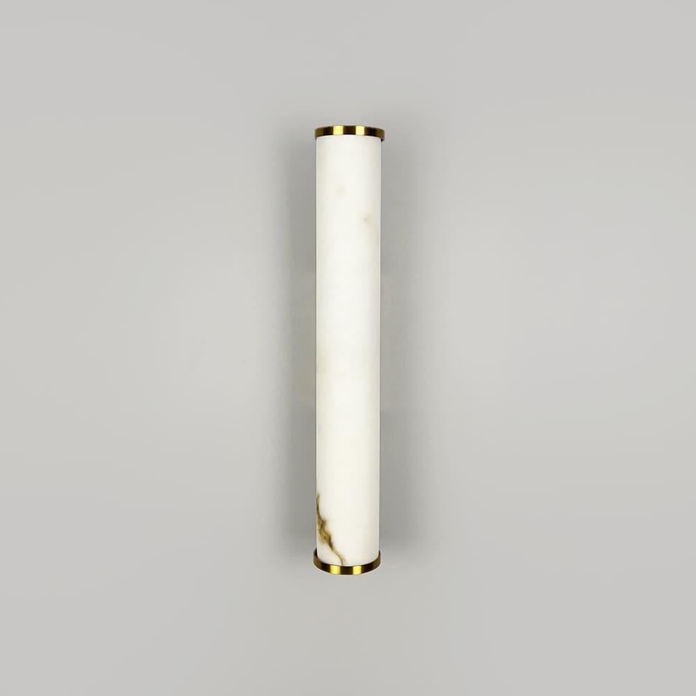 Настенный светильник светодиодный Light House LNF-17567/60х400H 14Вт с имитацией мрамора с латунным корпусом Ø 6х30 см