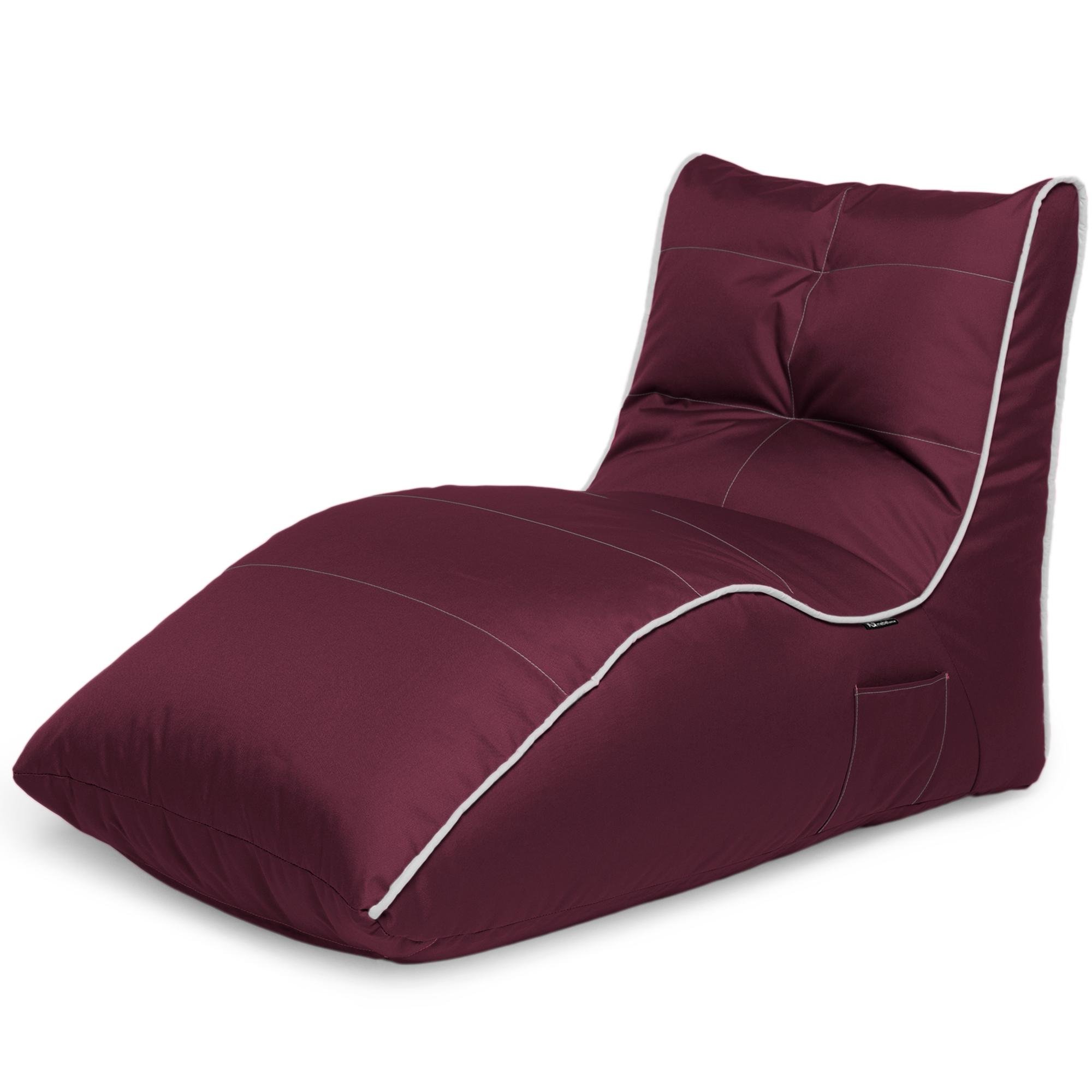 Кресло-мешок iQmebel Лежак 80х125 см оксфорд Бордовый - фото 1 Кресло-мешок iQmebel Лежак 80х125 см оксфорд Бордовый - фото 1