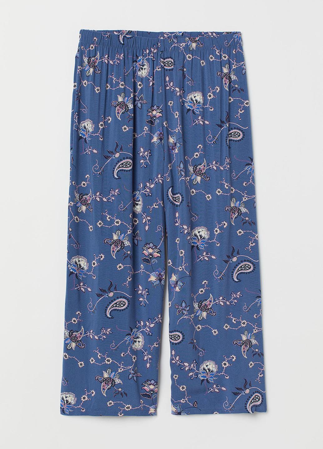 Брюки пижамные H&M XS Синий (752863001b49)