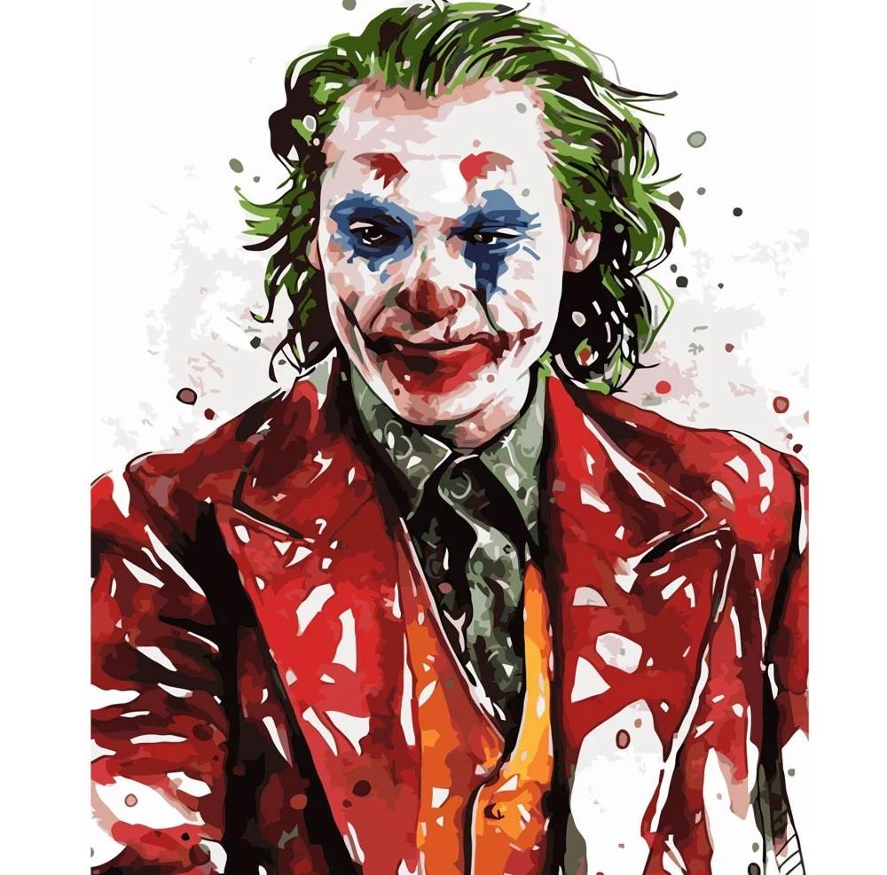 Картина по номерам Strateg Акварельный Джокер 40x50 см (VA-2722)