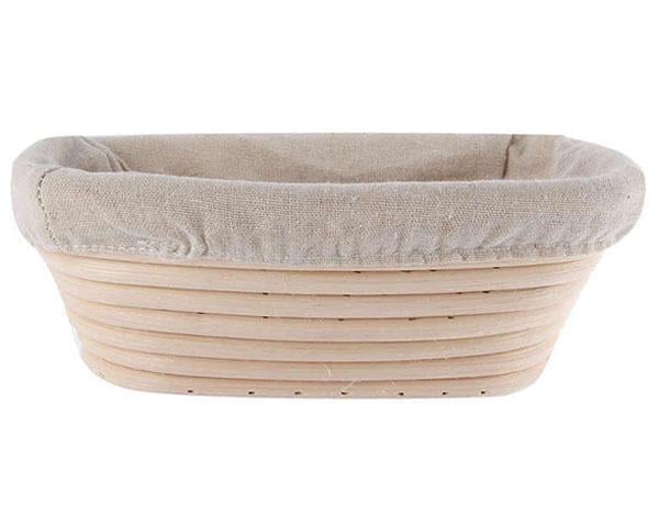 Кошик ротанговий для вистоювання хліба овальний 0,8 кг (2829)
