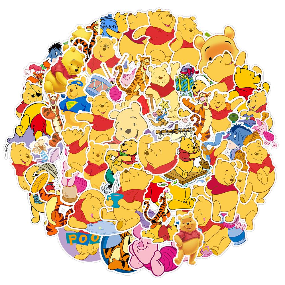 Стікери Вінні Пух і Паць Winnie the Pooh 50 шт.
