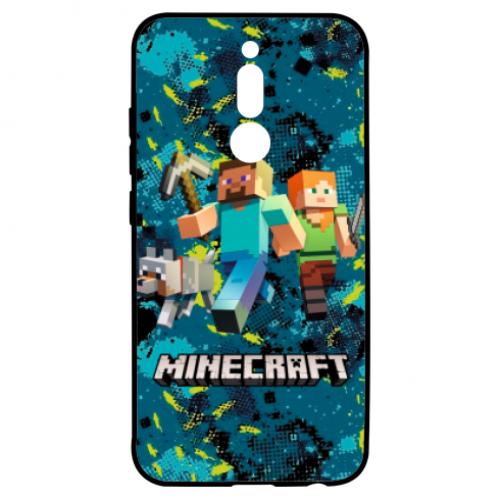 Чехол для Xiaomi Redmi 8 Minecraft Steve Alex And Dog (6848382-2-134799)