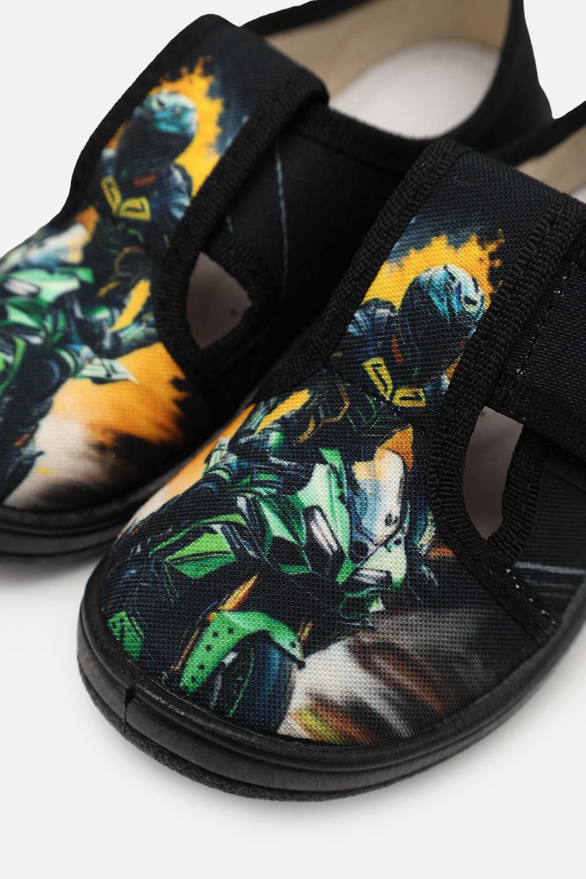 Сліпони для хлопчика р. 24 Чорний (ЦБ-00273333) - фото 4 Сліпони для хлопчика р. 24 Чорний (ЦБ-00273333) - фото 4