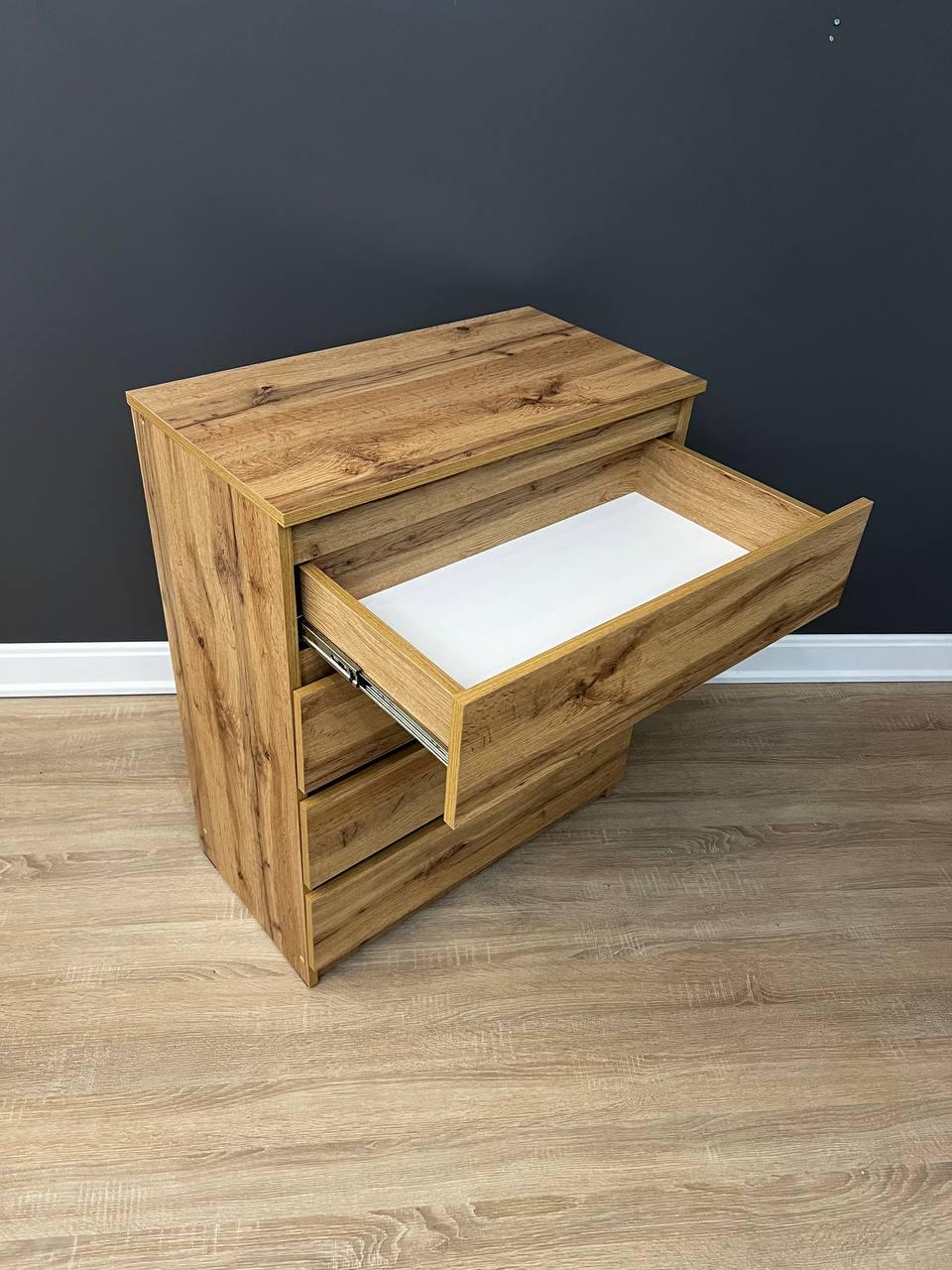 Комод Кватро 4 шухляди 700х860х380 мм Дуб аппалачі - фото 4 Комод Кватро 4 шухляди 700х860х380 мм Дуб аппалачі - фото 4