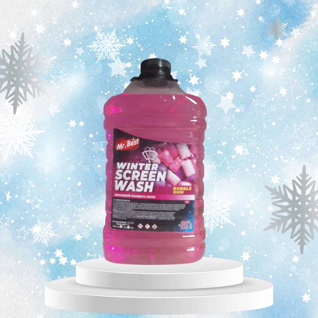 Омыватель стекла зимний Mr.Best -20°C bubble gum жевательная резинка 4,5 л - фото 2