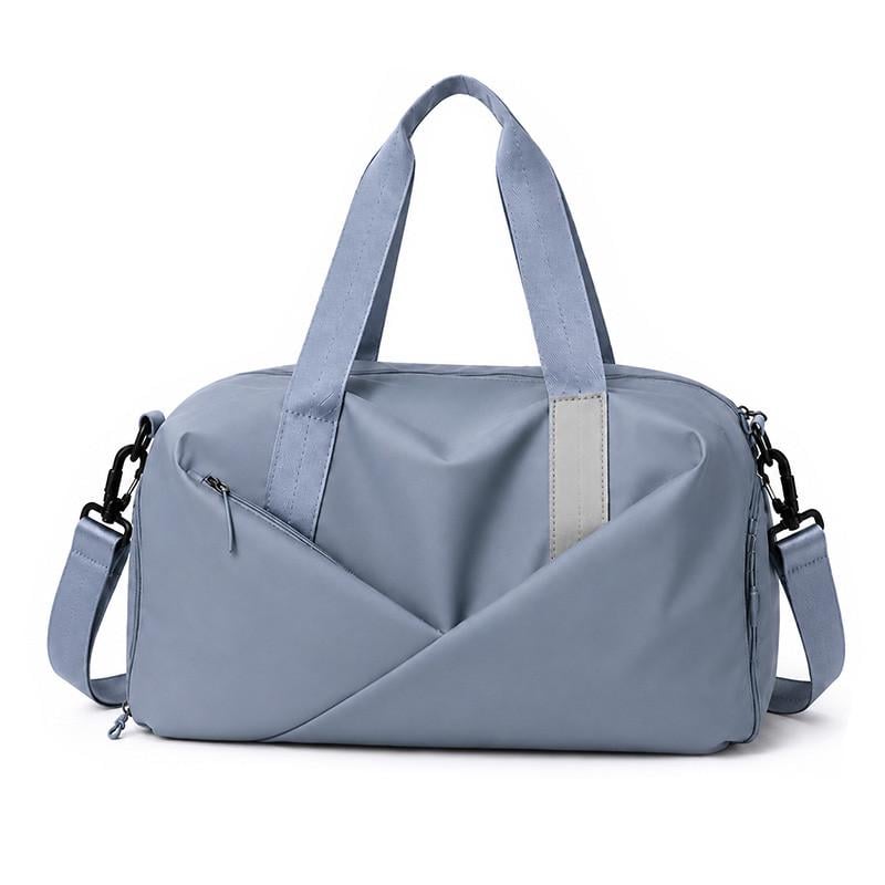 Спортивна сумка Lesko 604 водонепроникна з відділом для взуття Smoke Blue (36986789)