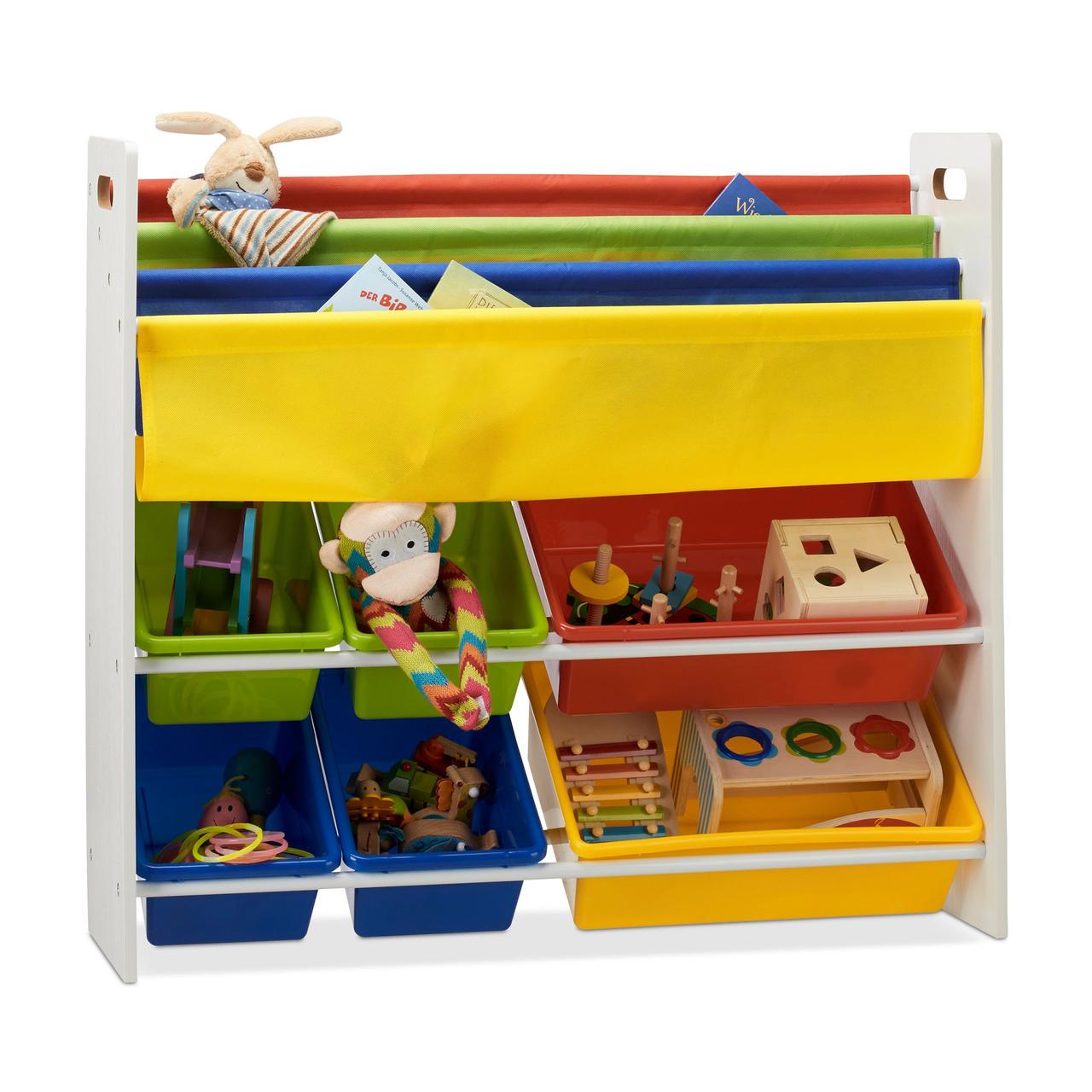Стеллаж для игрушек и книг 78,5x86x26,5 см