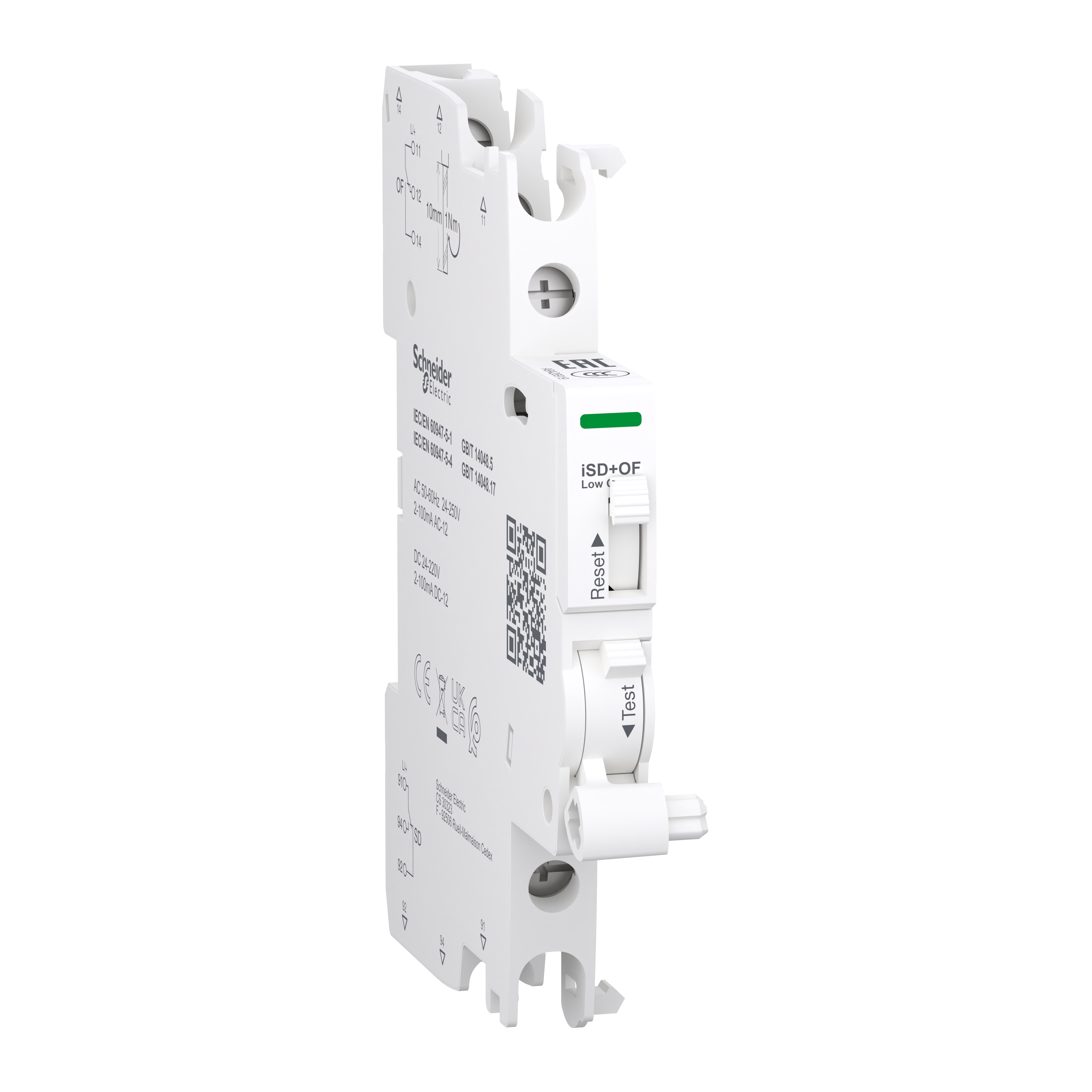 Допоміжний контакт Schneider Electric OF/SD+OF 2CO 2-100 мА 24-240V AC/DC (A9A26919)