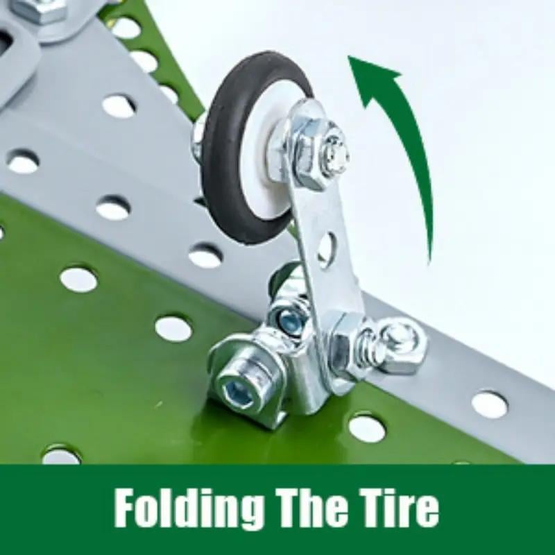 Конструктор детский металлический STEAM Самолет с инструментами 331 деталь (1544) - фото 5