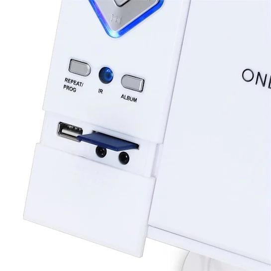 Стереосистема OneConcept V-12 MP3 CD плеер USB SD AUX Белый (10006663) - фото 3