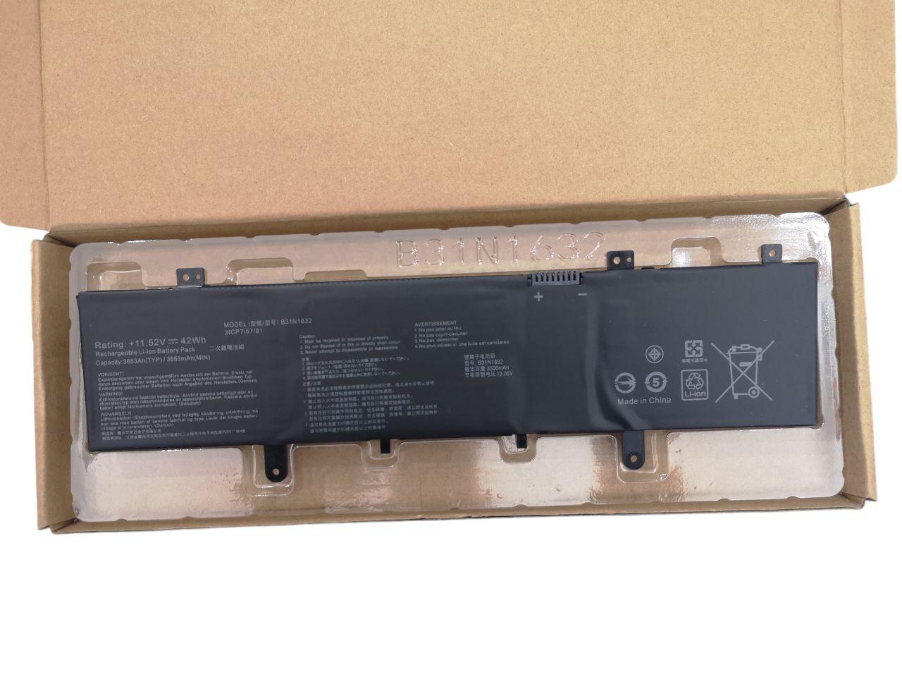 Аккумулятор для Asus VivoBook 14 X405/ZenBook S4100U/B31N1632 3653 mAh 42Wh (21343908)