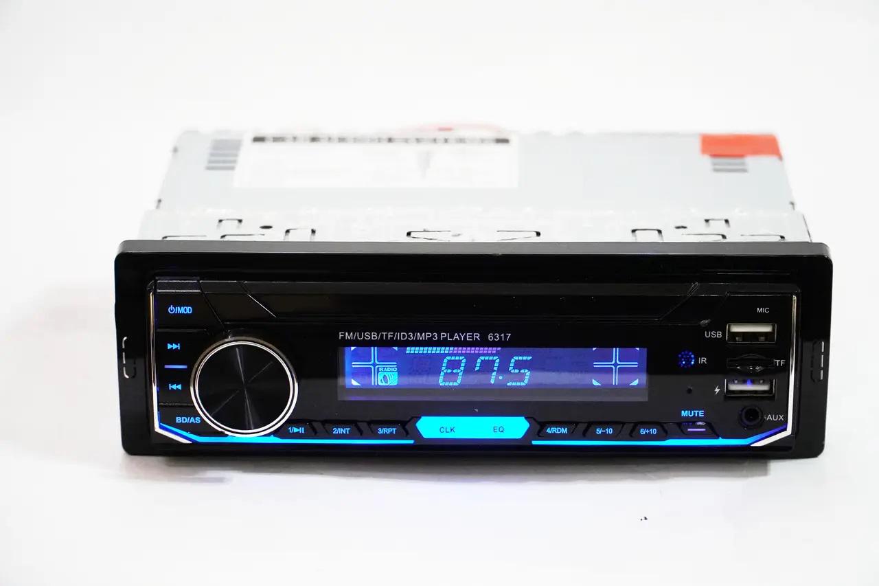 Автомагнитола USB RGB SD/AUX/FM пульт 6317 4x50W - фото 2