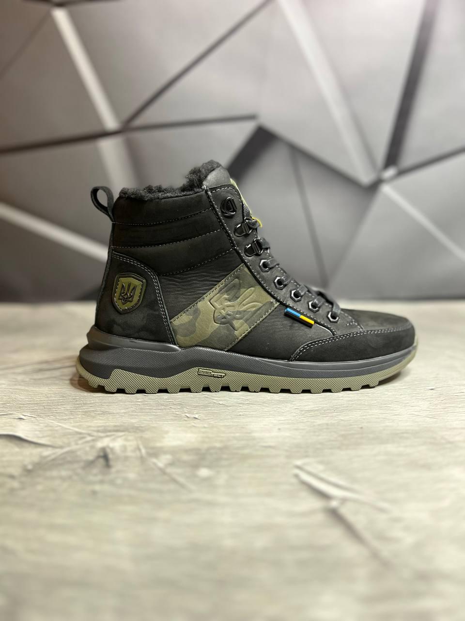 Берці зимові чоловічі з хутром та гербом р. 40 Чорний - фото 5 Берці зимові чоловічі з хутром та гербом р. 40 Чорний - фото 5