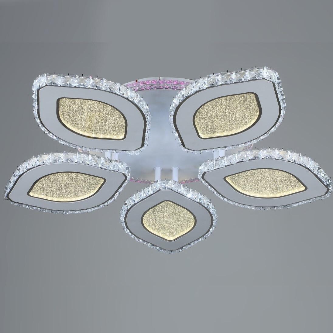 Люстра светодиодная Sirius на пять плафонов 96W 3000-6500К Белый (YH907/5)