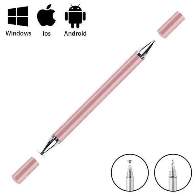 Стилус для малювання двосторонній 2в1 Рожевий - фото 2 Стилус для малювання двосторонній 2в1 Рожевий - фото 2