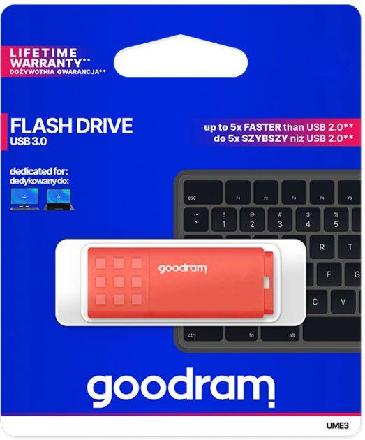 Флеш-пам'ять USB Goodram UME3-0320O0R11 32 Гб Помаранчевий - фото 4