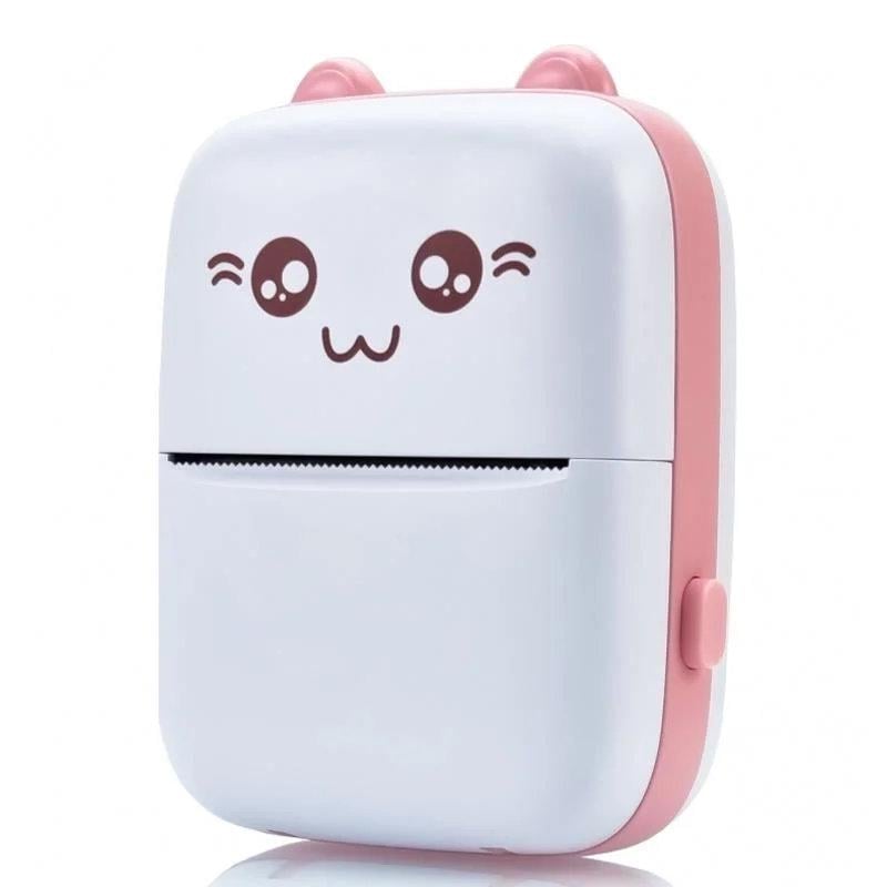 Термопринтер SnapKid Mini Printer Bluetooth 1000 mAh Рожевий (28494166)