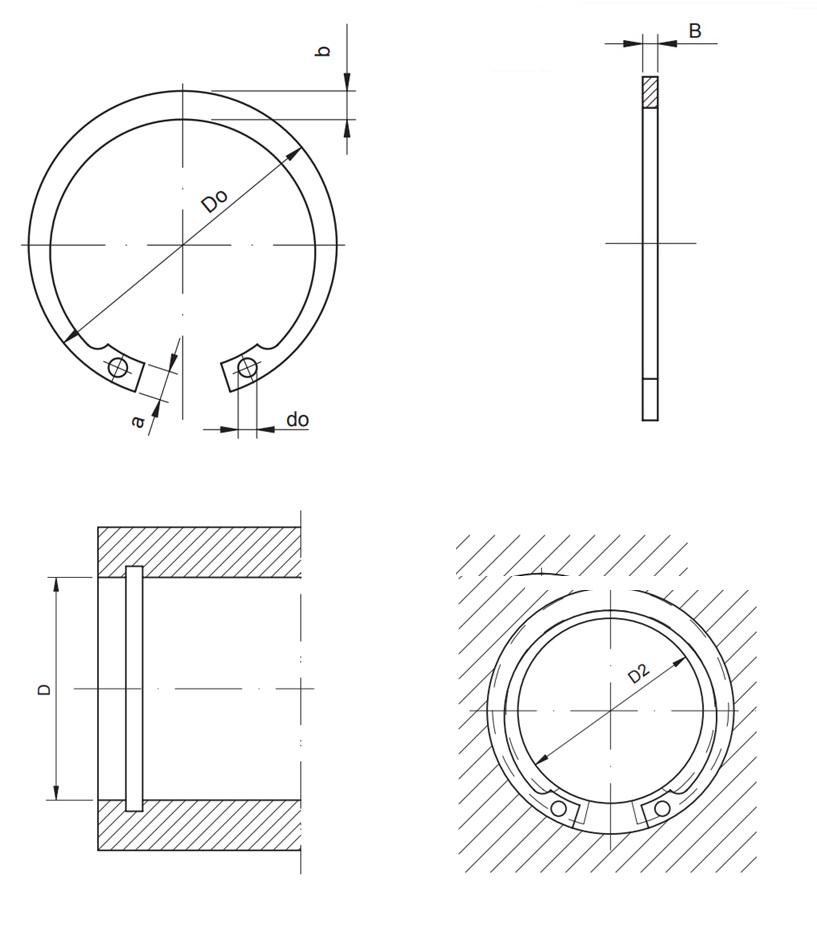 Кольцо стопорное внутреннее 190 мм (SEG W 190) - фото 2 Кольцо стопорное внутреннее 190 мм (SEG W 190) - фото 2