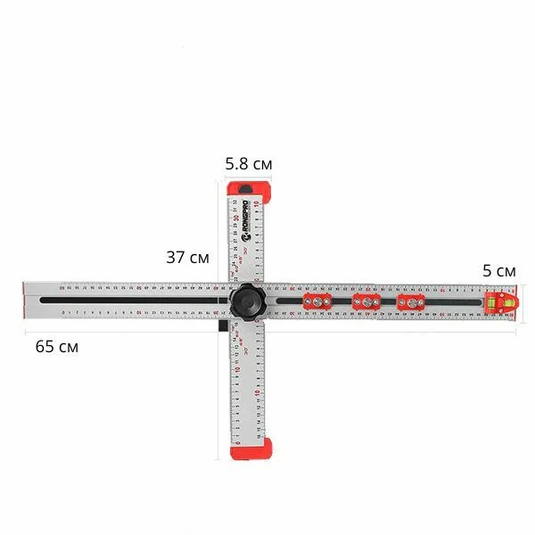 Линейка разметная Т-образная 65х37 см (D00553) - фото 10 Линейка разметная Т-образная 65х37 см (D00553) - фото 10