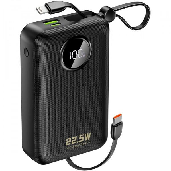 Повербанк Dudao K14+ 20000 mAh 22,5W Black (6977196680016) Повербанк Dudao K14+ 20000 mAh 22,5W Black (6977196680016)