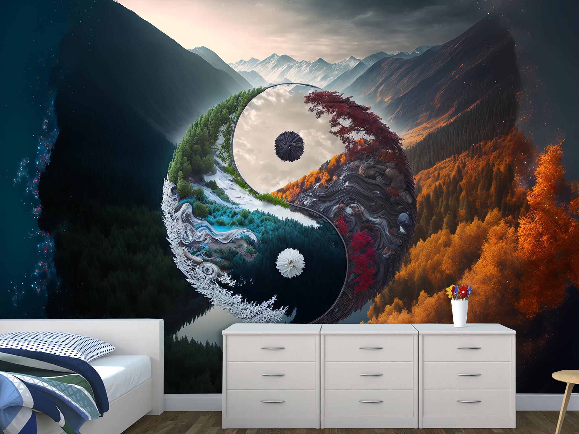 Фотообои флизелиновые Инь и Ян 210х315 см (SPF-078/5)