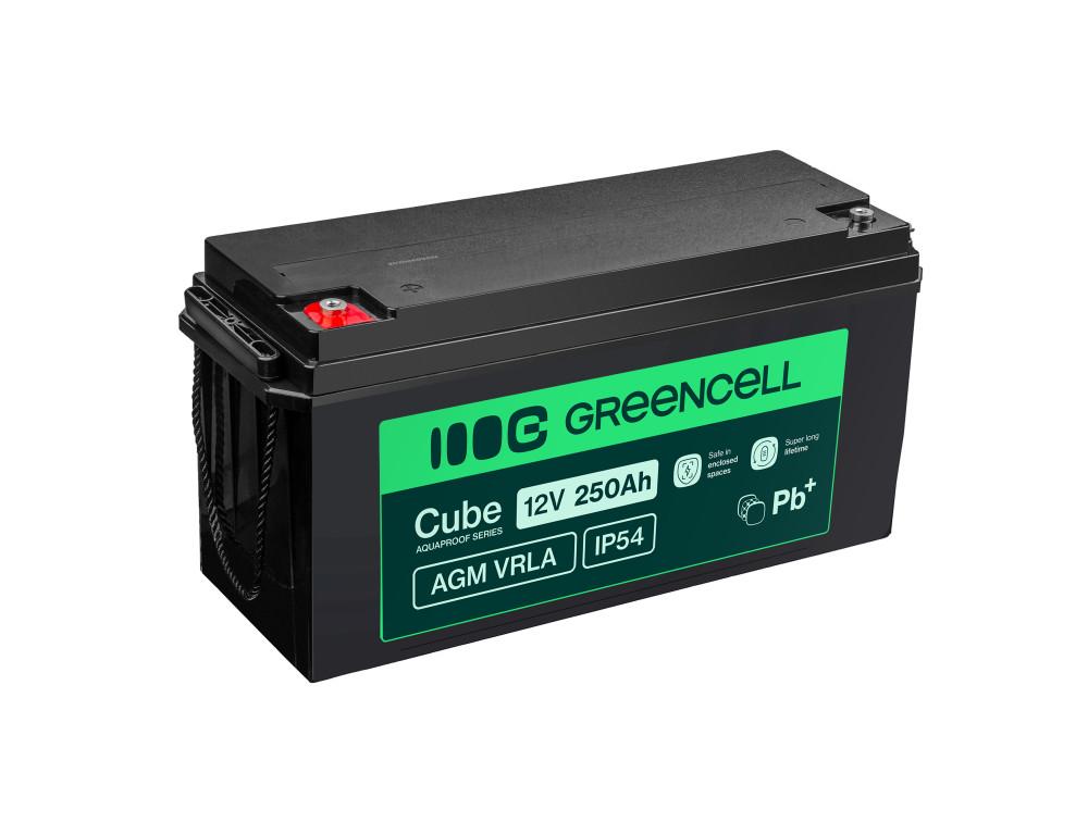 Акумулятор для ДБЖ/інвертора Green Cell Cube AGM VRLA 12V 250Ah (AGM12V250AH-J)
