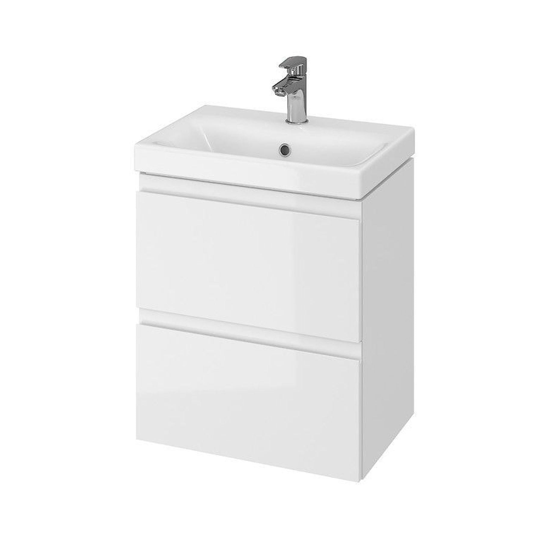 Шкафчик с умывальником для ванной комнаты Cersanit MODUO SLIM CET B02 50 Белый (000020313)