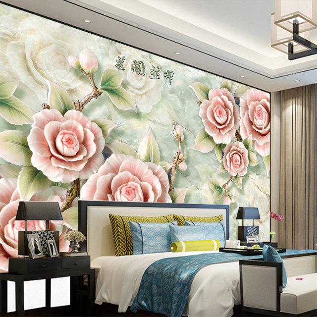 Фотообои 3D флизелиновые цветочные для спальни/зала/кухни Шикарные розы