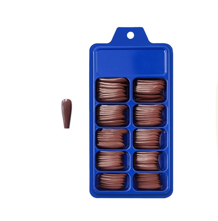 Накладні нігті Bananahall BLC024 Балерина 100 шт. Шоколадний (A9954)