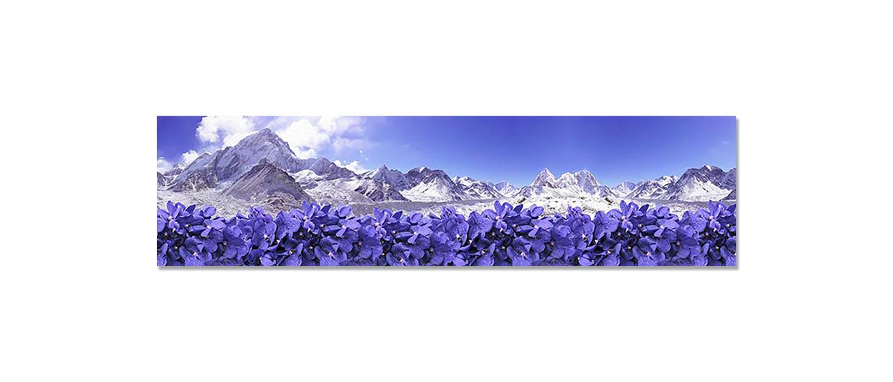 Наклейка виниловая на кухню Zatarga Фиалки Горы 650х2500 мм (1283915188)