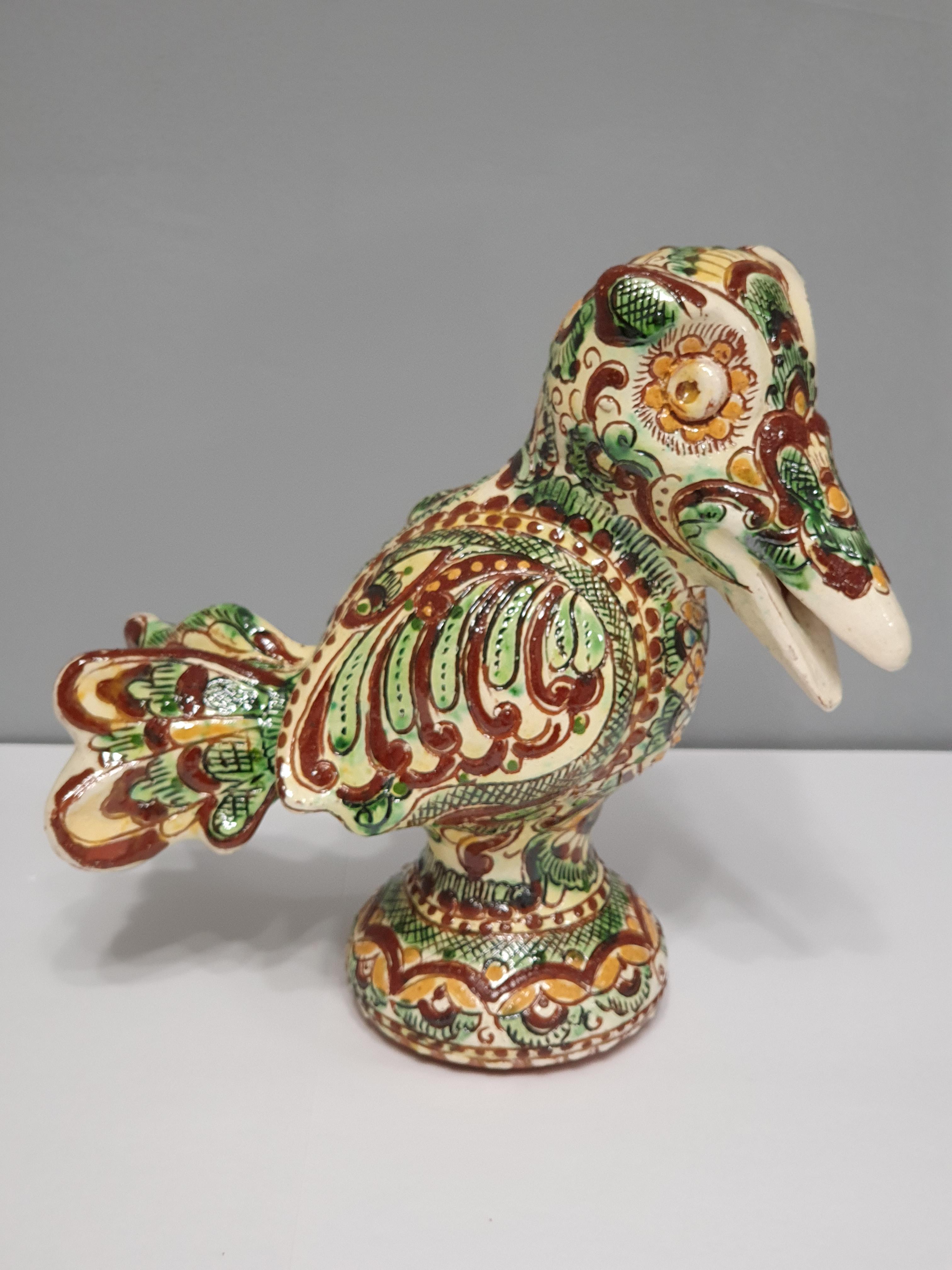 Статуетка Ворон Косівська кераміка 22х22х11 см (1341)