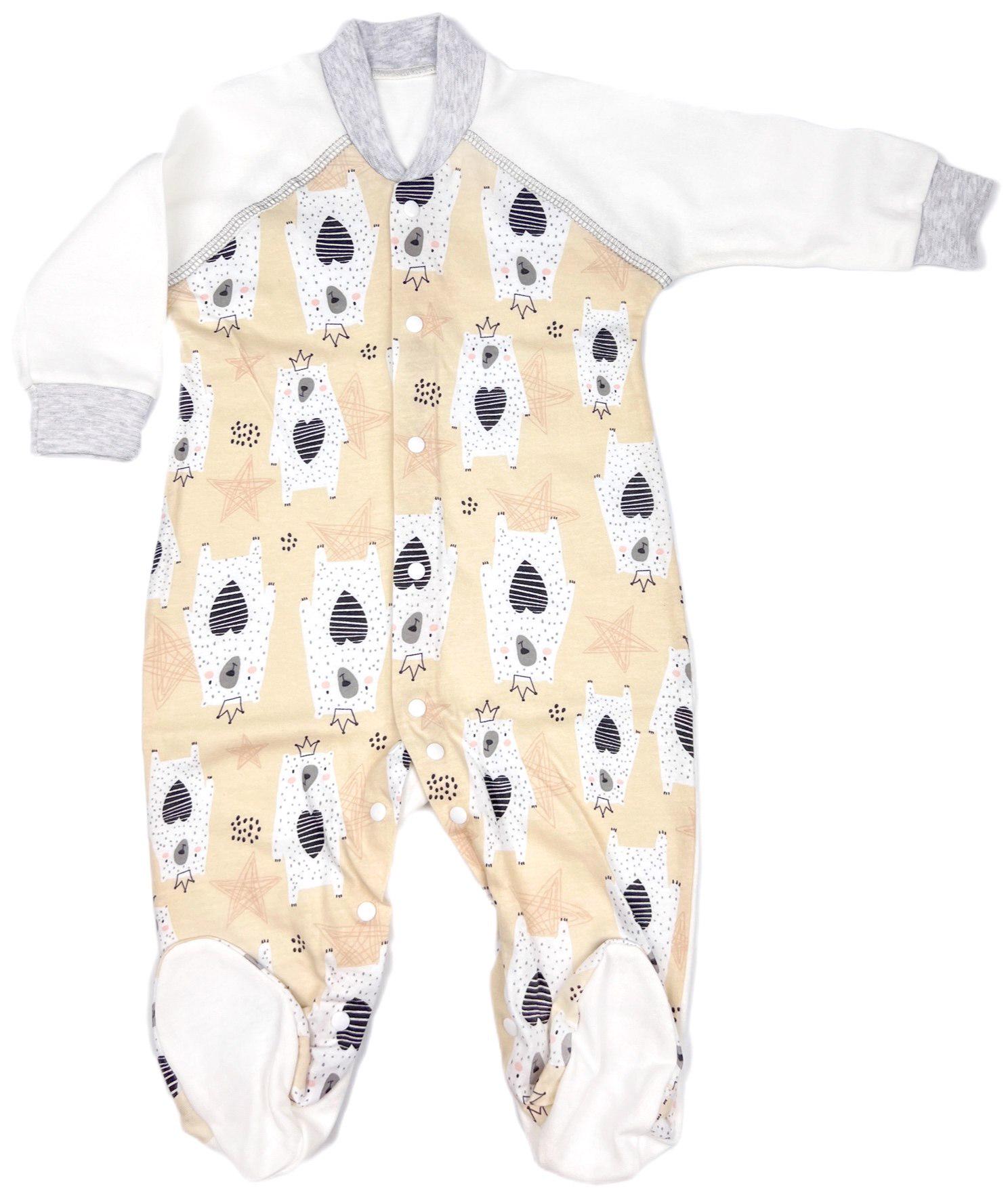 Человечек RoyalBaby Мишка с короной р. 80 Серо-молочный (10651-1368)