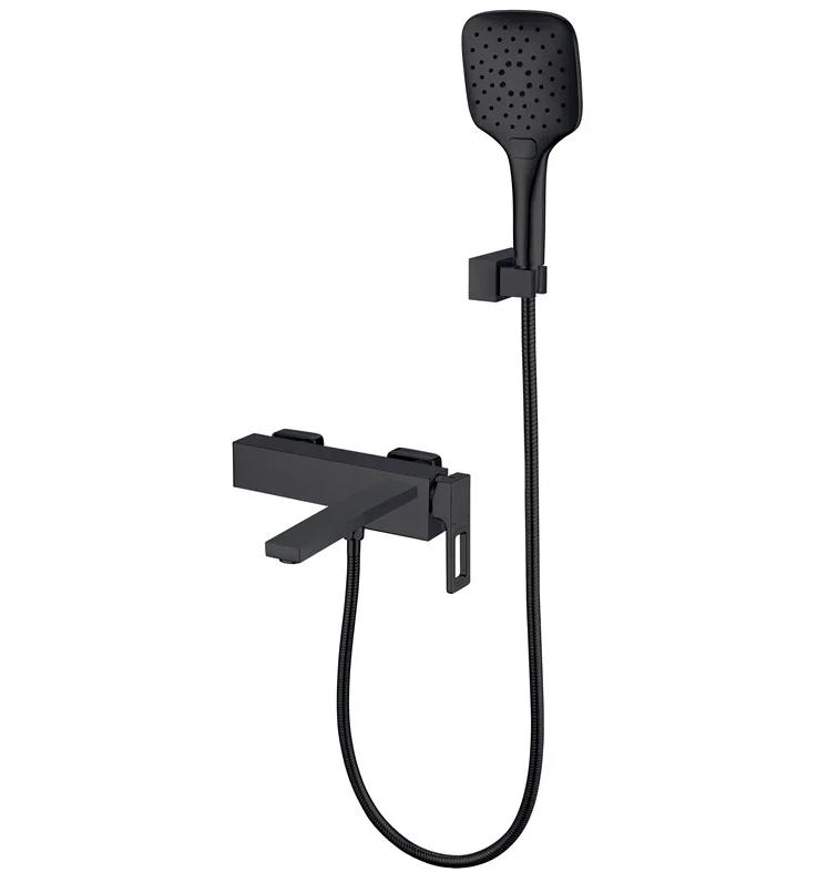 Змішувач для ванни з коротким виливом KOER KB-41009-05 Чорний (KR6018)