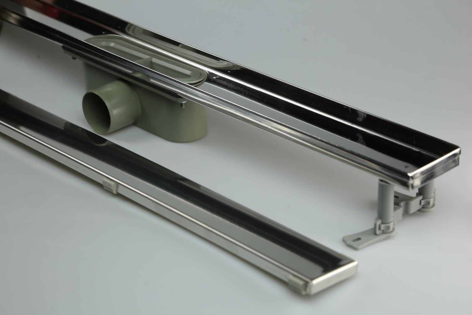 Трап лінійний MAXIFLOW Сlassik scala 80 cм з решіткою Плитка (4014.0Y050K.080) - фото 3