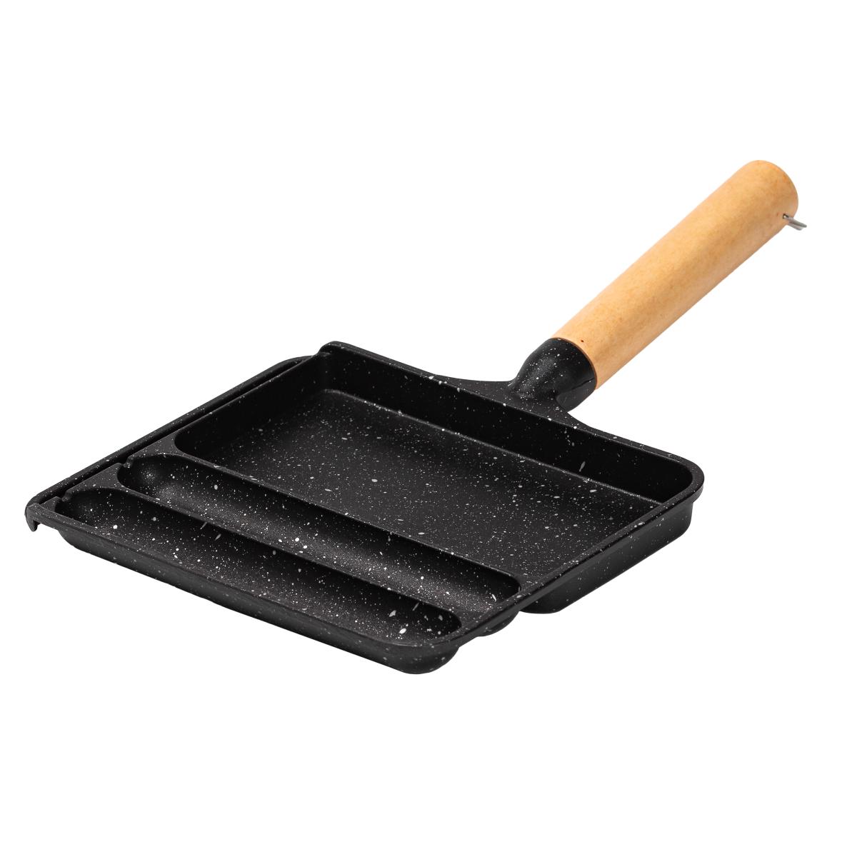 Сковорода для завтрака Breakfast HP39572B алюминиевая Черный (100-107-HP39572B)